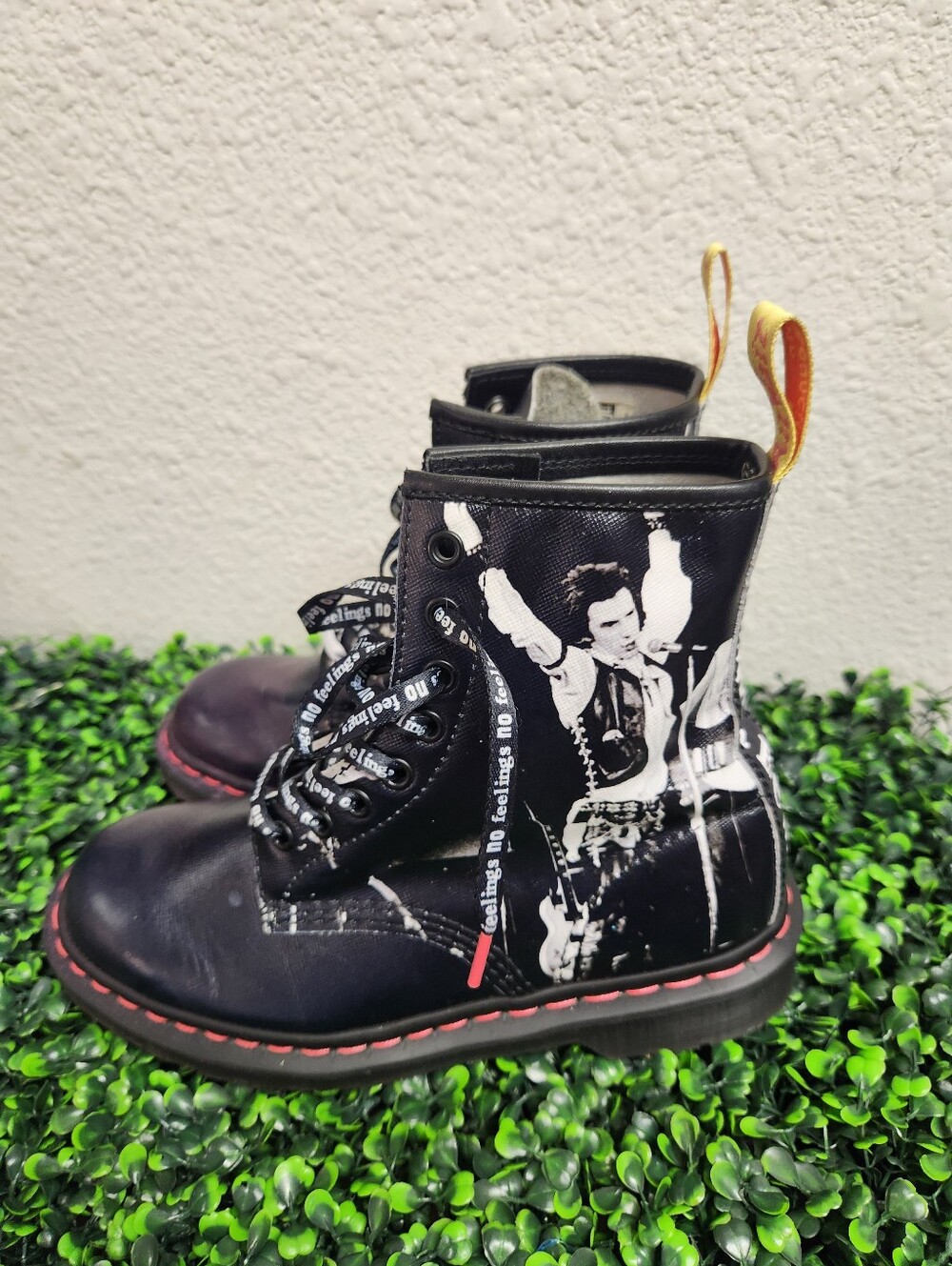 Dr. Martens Shoes 1460 Boots Black Smooth Sex Pistols Sid Vicious Collab Size 7